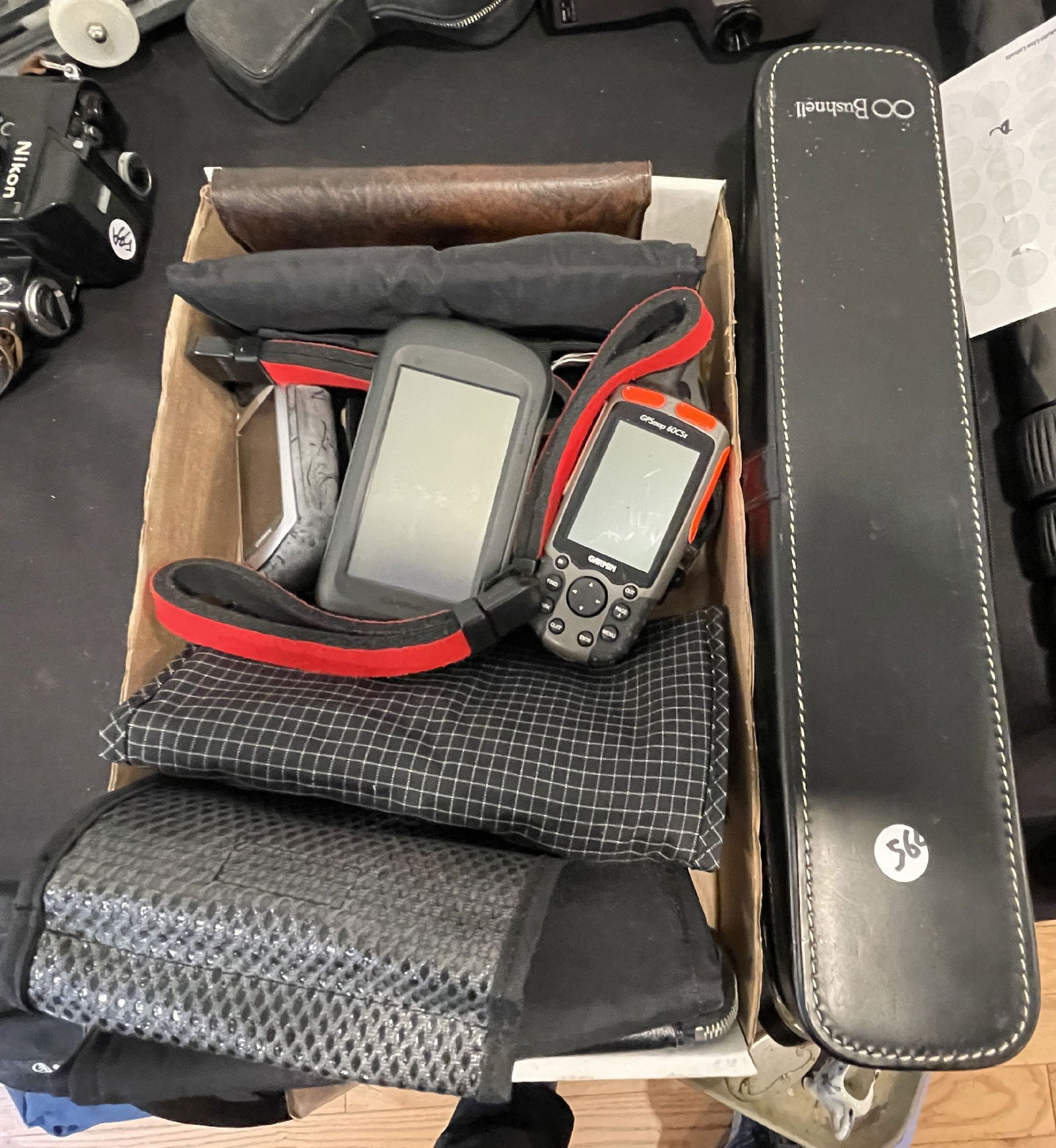 A BUSHNELL SPOTTING SCOPE, 3 GPS DEVICES AND CAMERA FILTERS (1 of 5)