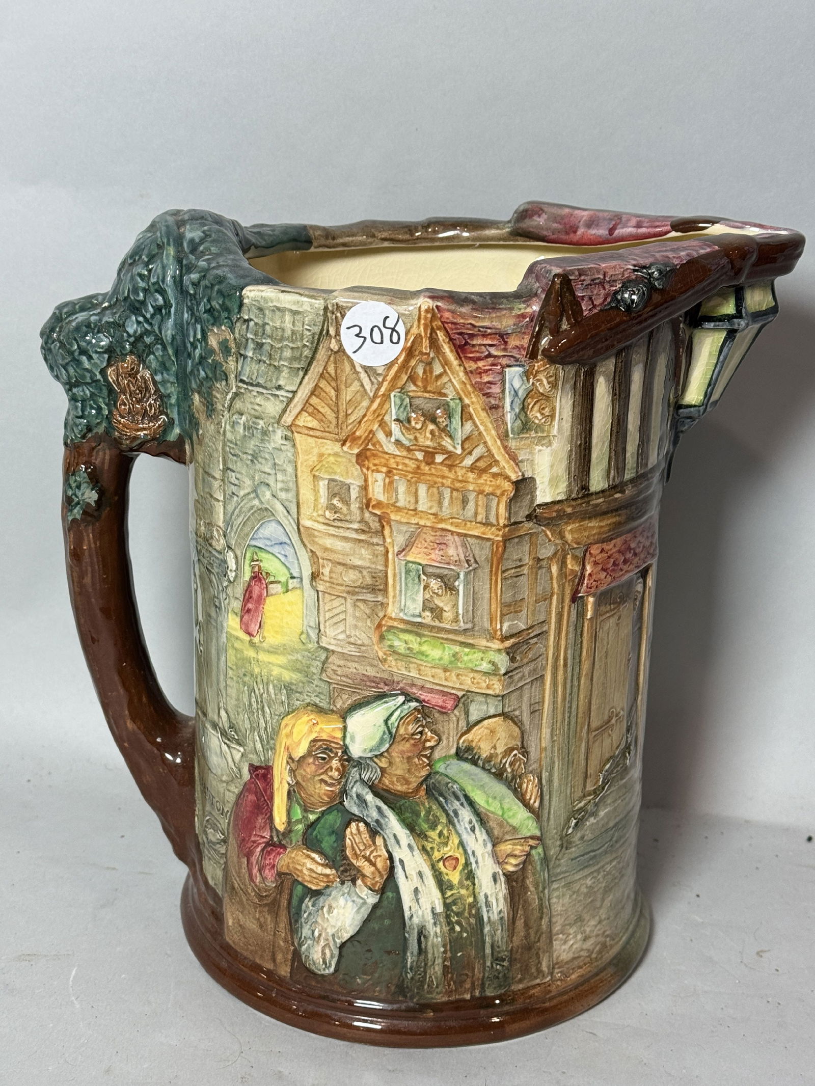 A ROYAL DOULTON LIMITED EDITION PIED PIPER PITCHER, 10.5" TALL (1 of 6)