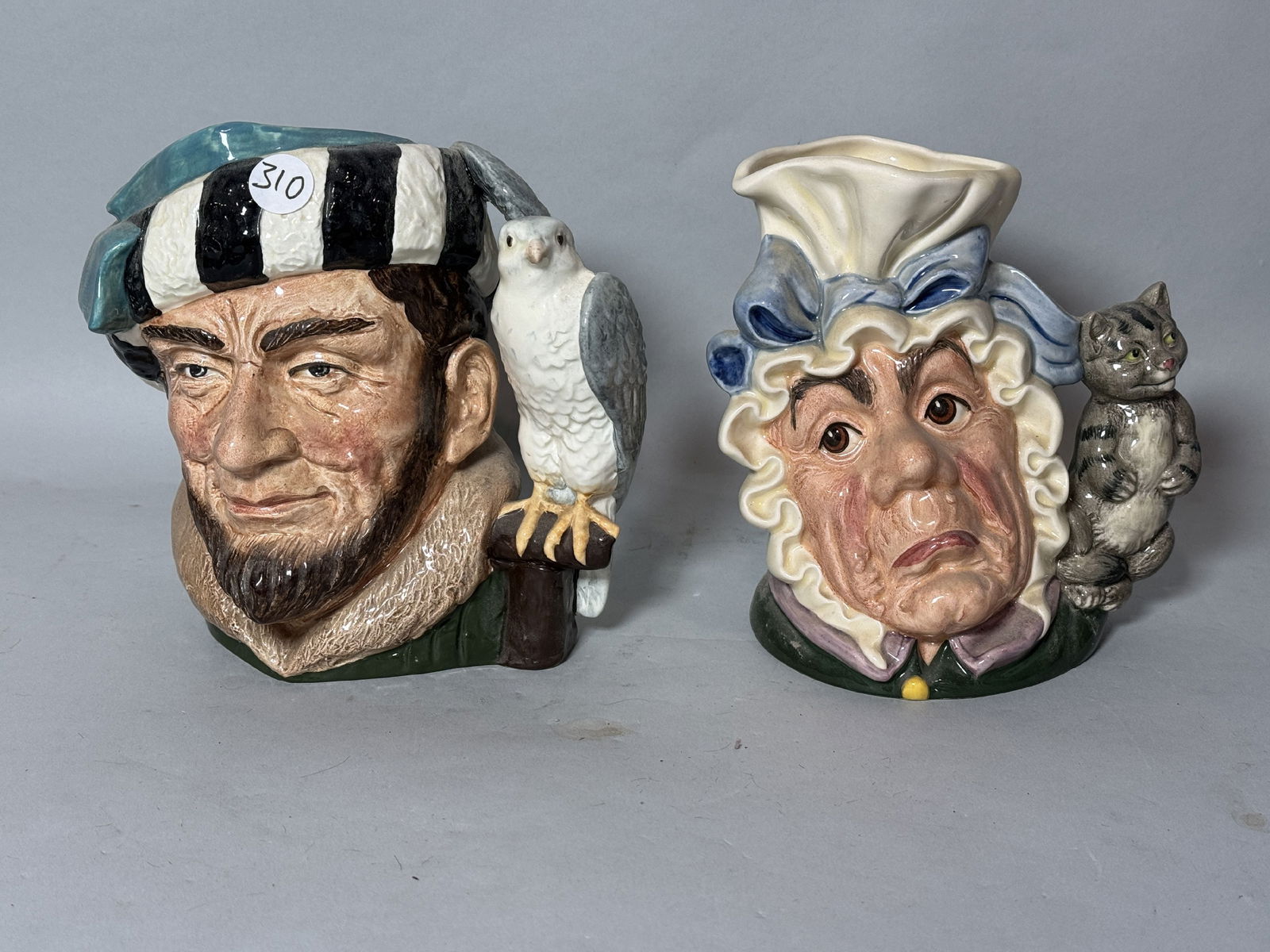 TWO LARGE ROYAL DOULTON CHARACTER MUGS, 8.5" AND 7.5" (1 of 5)