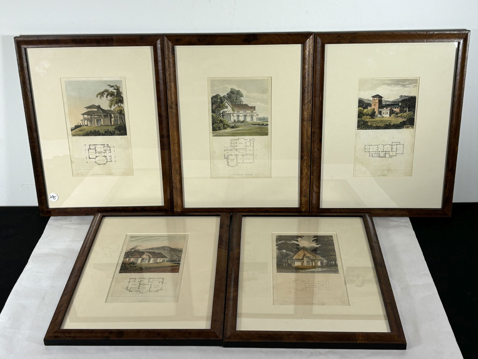 FIVE NICELY FRAMED 19TH CENTURY ENGLISH ARCHITECTURAL PRINTS, 11.5" X 15" FRAMED AND 5" X 8" SIGHT (1 of 6)