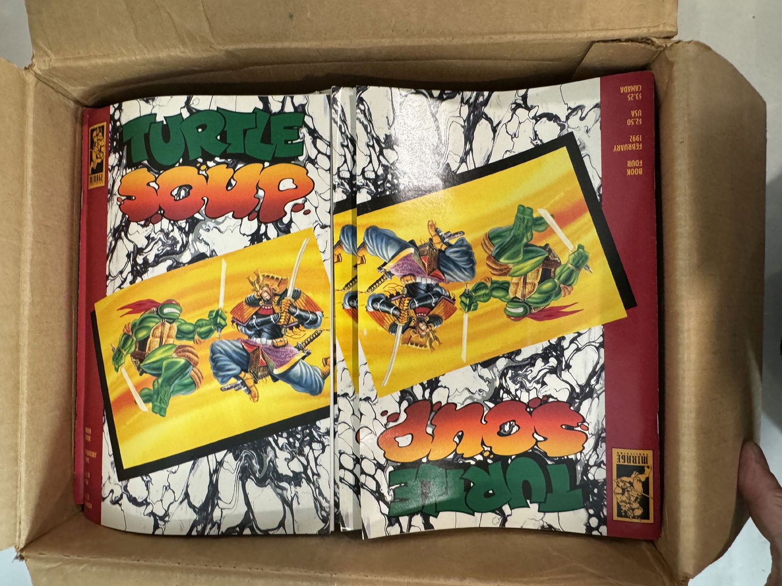 TEENAGE MUTANT NINJA TURTLES "TURTLE SOUP" BOOK 4 1992 PARTIAL CASE (1 of 3)