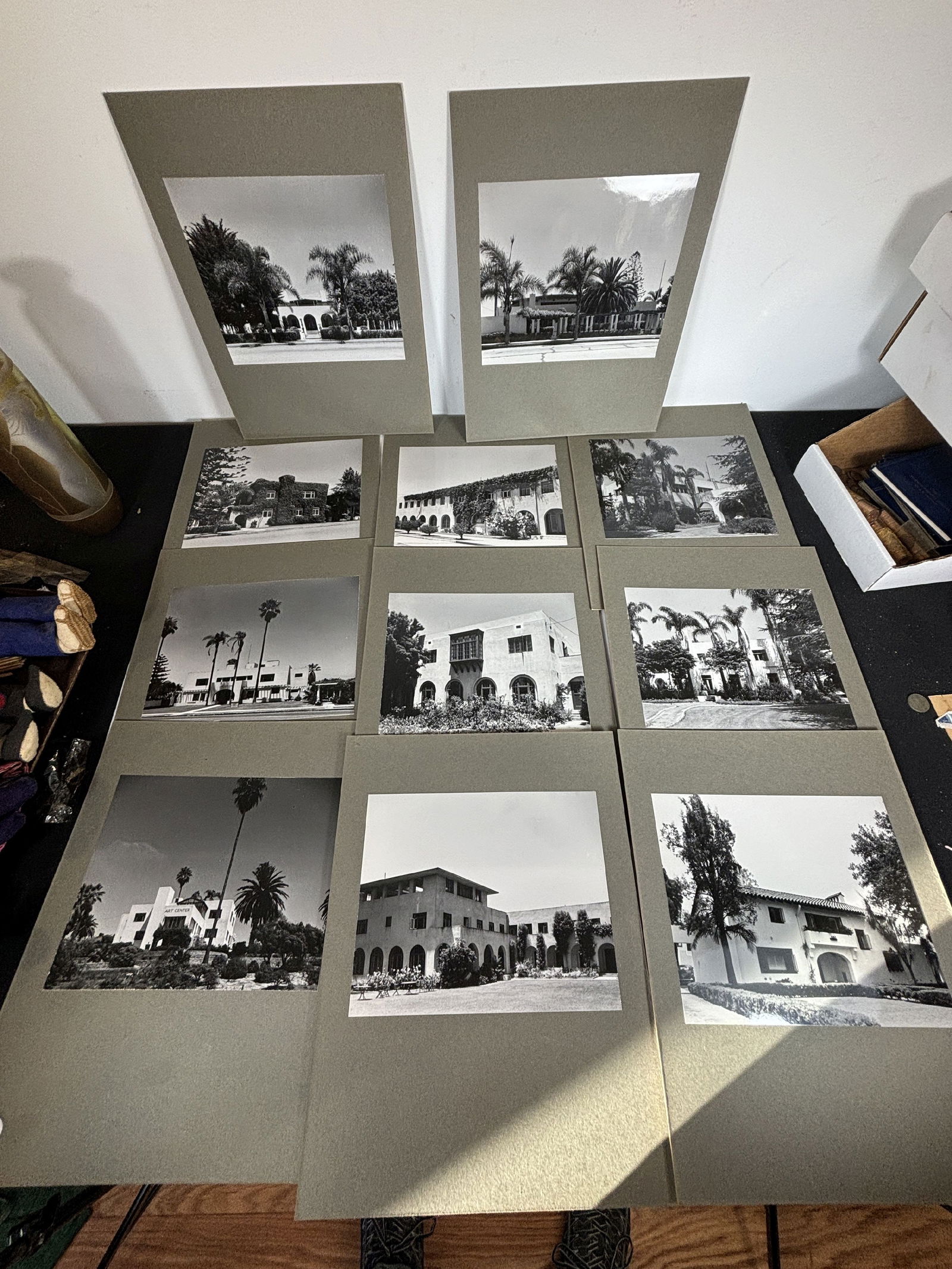 ELEVEN VINTAGE PHOTOGRAPHS OF ARCHITECT IRVING GILLS WORK, 11" X 14" BOARD SIZE, PRINTS VARY (1 of 8)