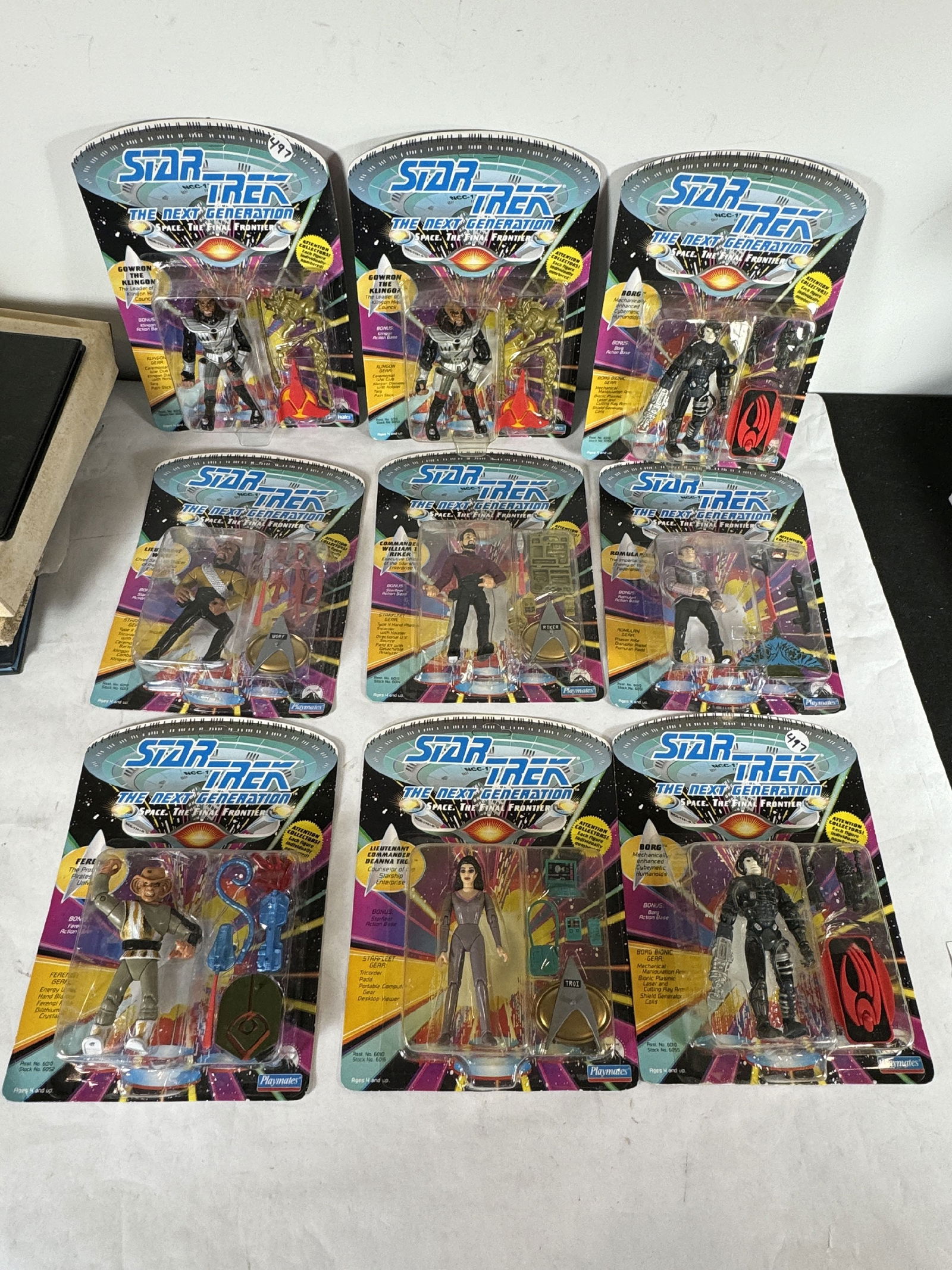 EIGHT STAR TREK NEXT GENERATION ACTION FIGURES (1 of 5)
