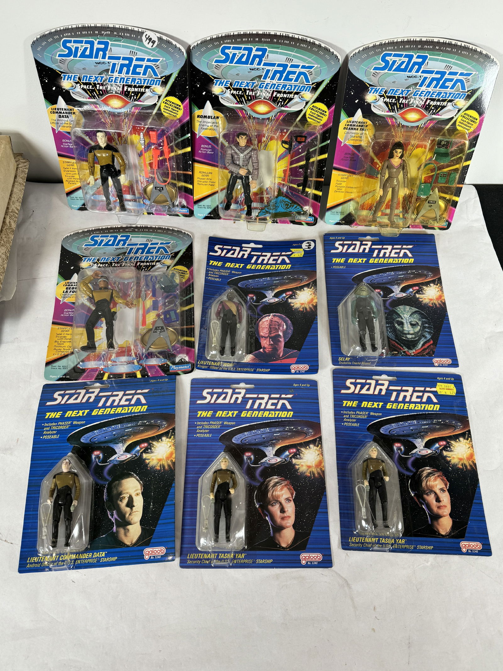 EIGHT STAR TREK NEXT GENERATION ACTION FIGURES (1 of 3)