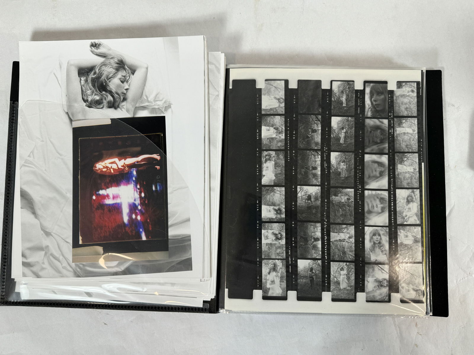 PORTFOLIO OF CONTACT SHEETS AND 8.5 X 11S CIRCA 1960S (1 of 10)