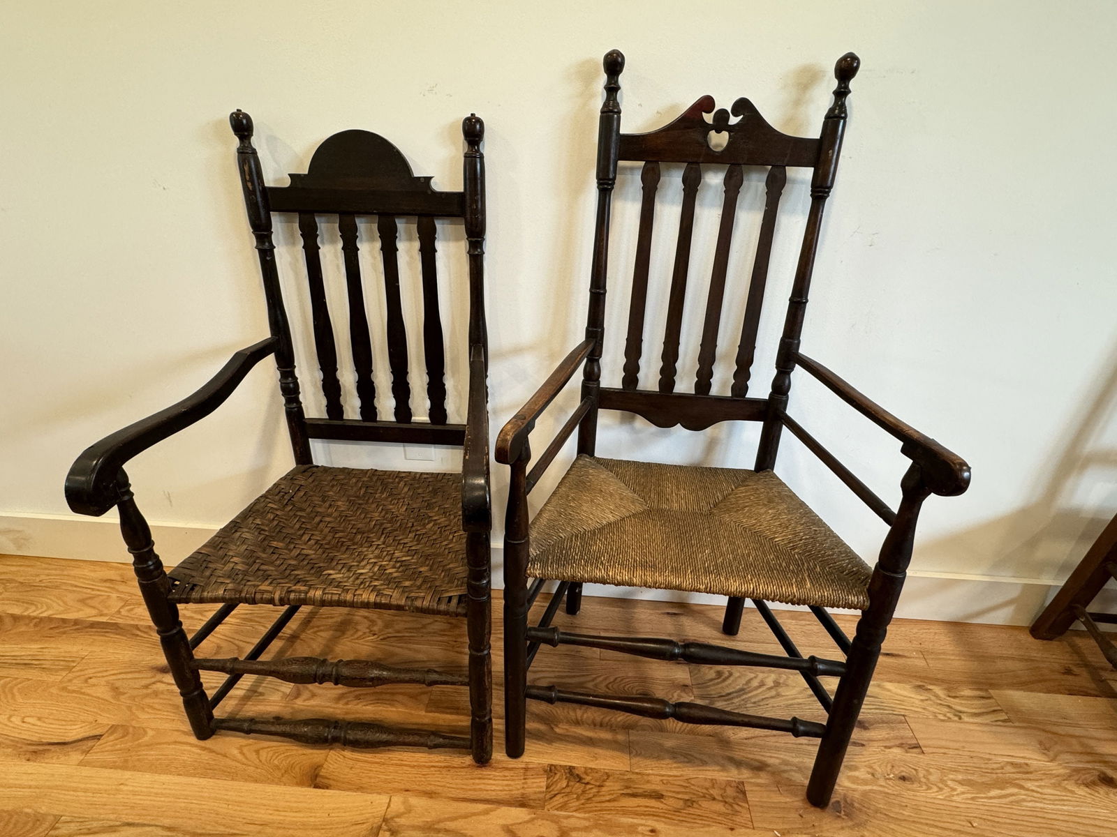 TWO 18TH CENTURY ARMCHAIRS (1 of 7)
