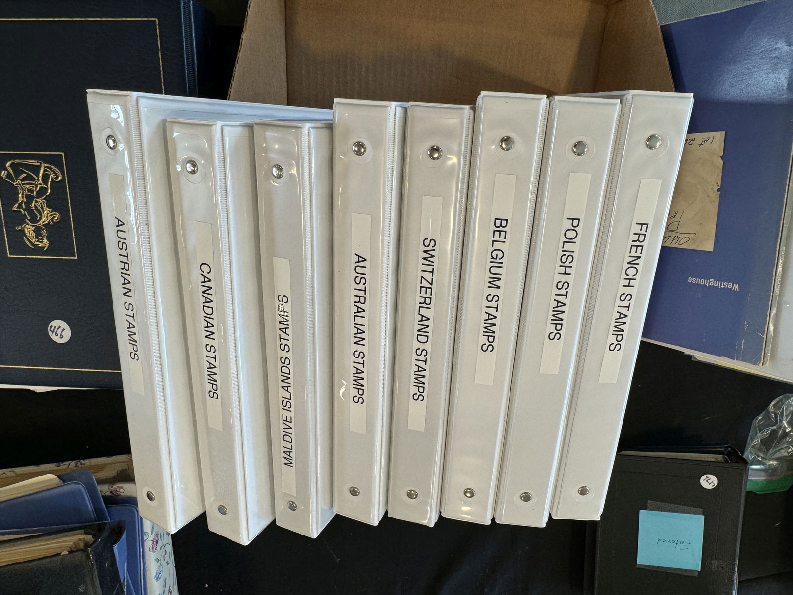 EIGHT FOREIGN STAMP ALBUMS (1 of 12)