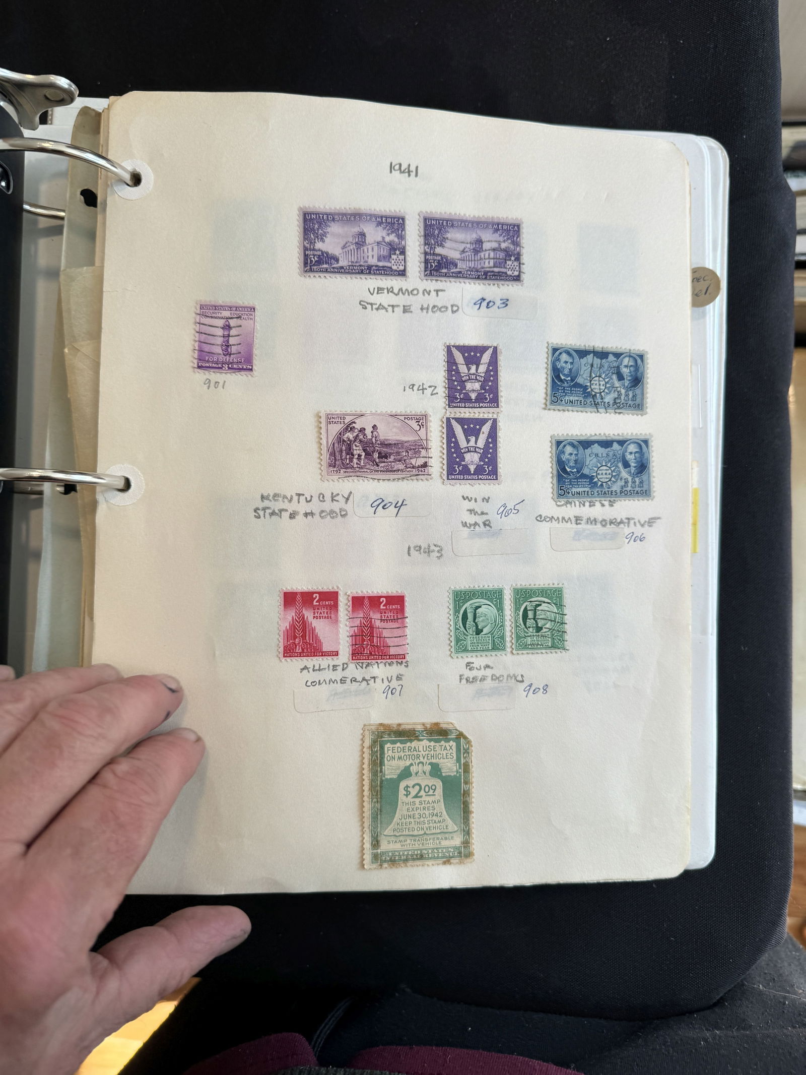 THREE US STAMP ALBUMS (1 of 14)