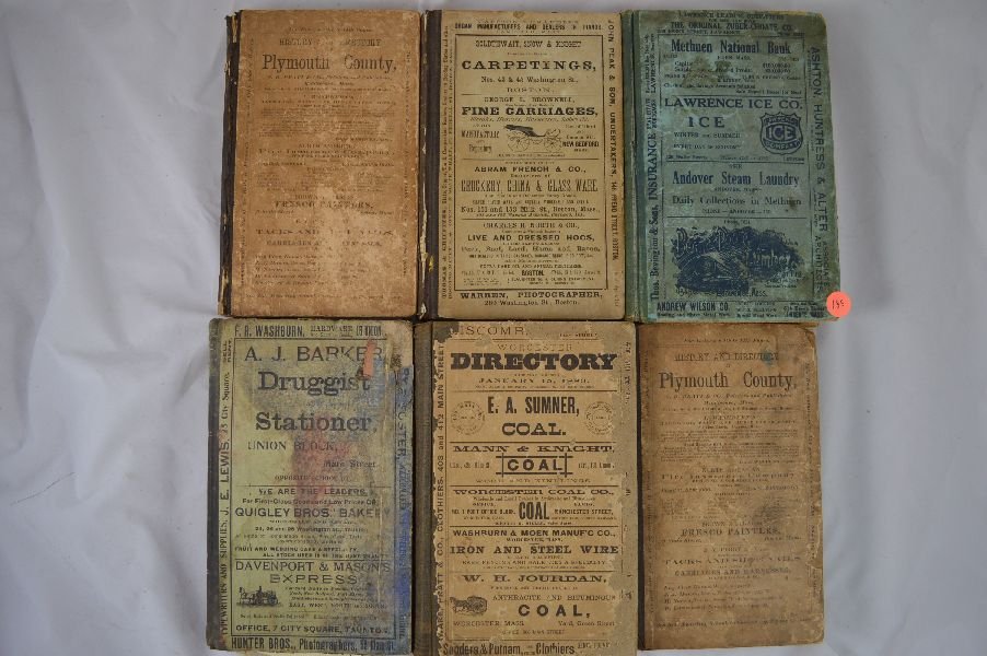 6 ANTIQUE CAPE COD DIRECTORIES: 6 ANTIQUE CAPE COD DIRECTORIES