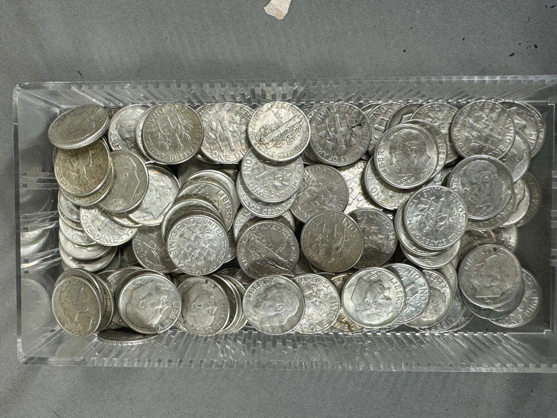 THREE ROLLS SILVER DIMES (1 of 1)