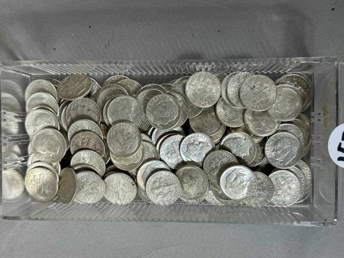 THREE ROLLS SILVER DIMES (1 of 1)
