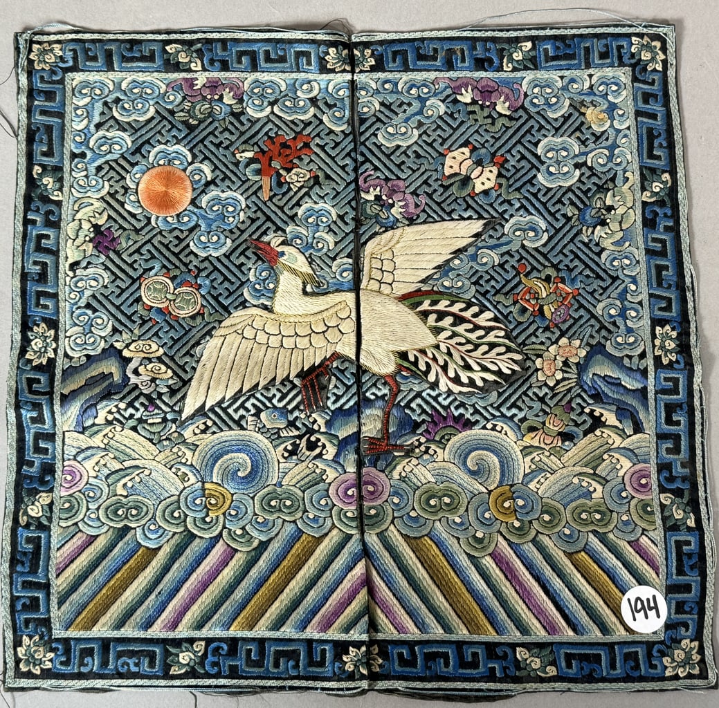 19TH CENTURY EXTRAORDINARY SILK NEEDLEPOINT PANEL (1 of 3)