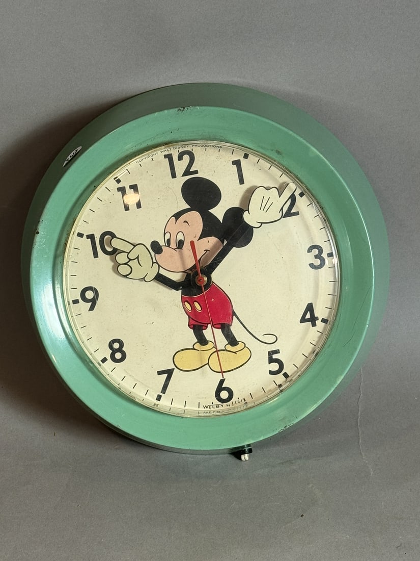 MICKEY MOUSE CLOCK, 10" DIAMETER (1 of 4)