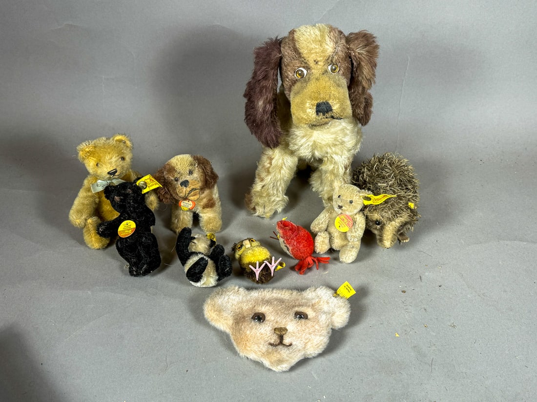 10 STEIFF ANIMALS: 10 STEIFF ANIMALS