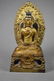 110124: Seated gilt bronze Buddha