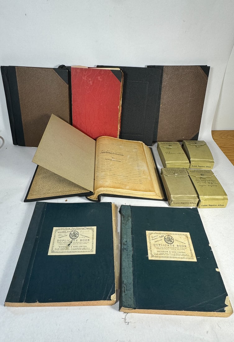 KATHERINE STEVENS FOWLER BOOK GALLEY W/ PHOTOS, SIX VOLUMES W/ NEGATIVES (1 of 20)