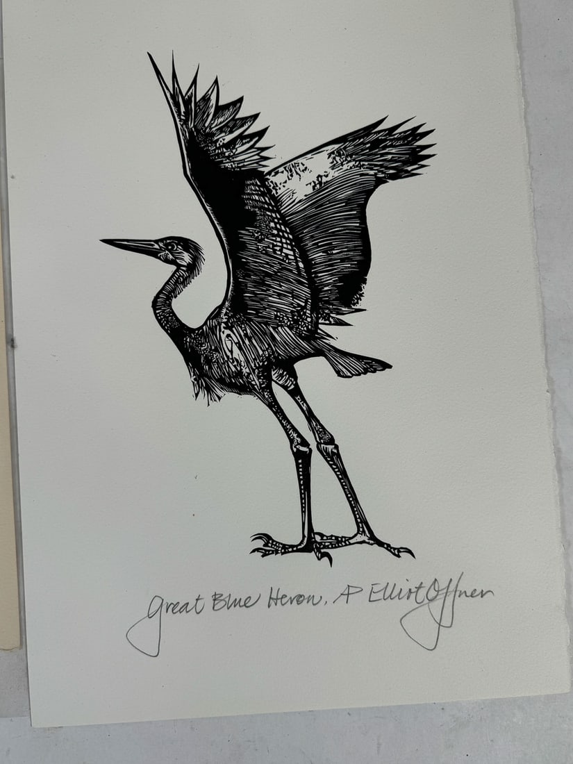 TWO ELLIOT OFFNER PRINTS, 7.5" X 11" AND 10" X 14": TWO ELLIOT OFFNER PRINTS, 7.5" X 11" AND 10" X 14"