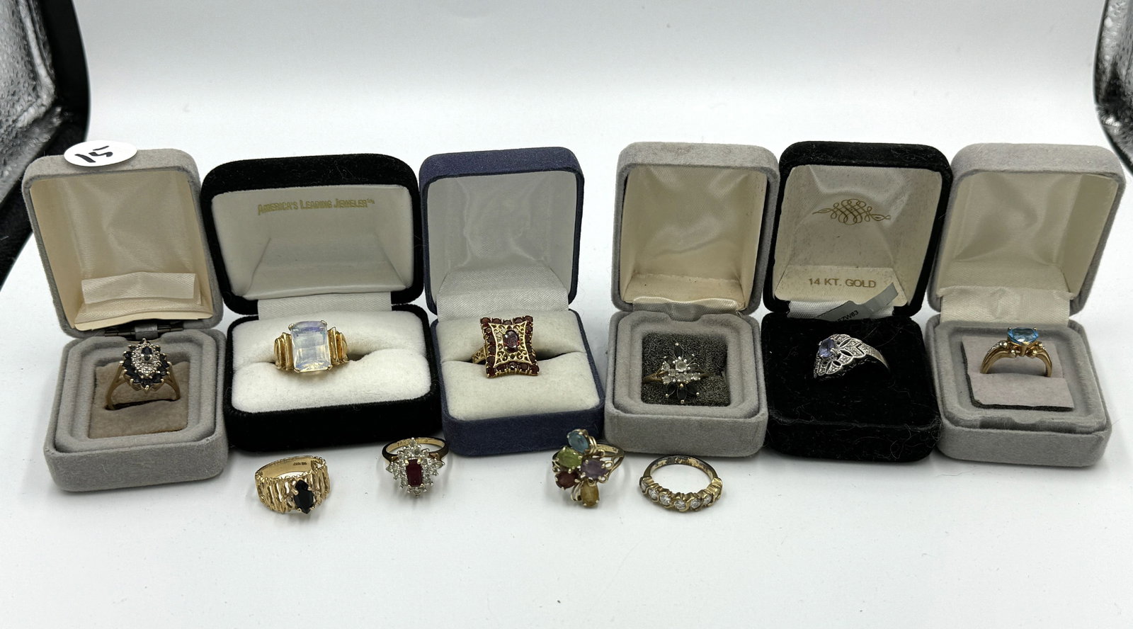 10K GOLD FILLED GEMSTONE RINGS (1 of 4)