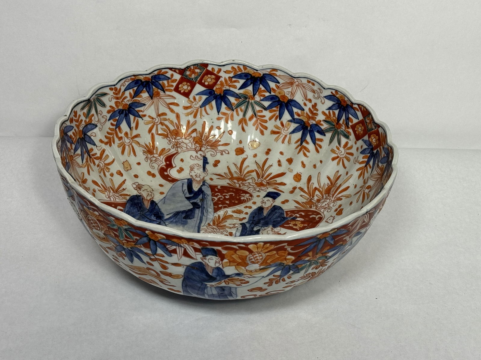 LARGE IMARI CENTER BOWL 12 X 5.5" (1 of 6)