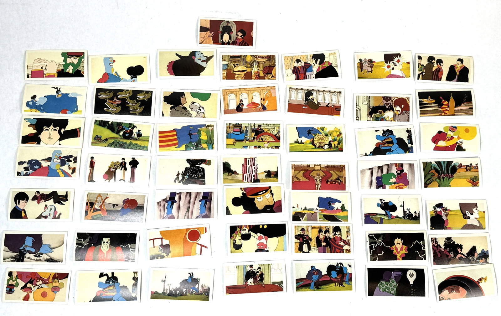 COMPLETE SET OF 50 PRIMROSE BEATLES "YELLOW SUBMARINE" CARDS: COMPLETE SET OF 50 PRIMROSE BEATLES "YELLOW SUBMARINE" CARDS