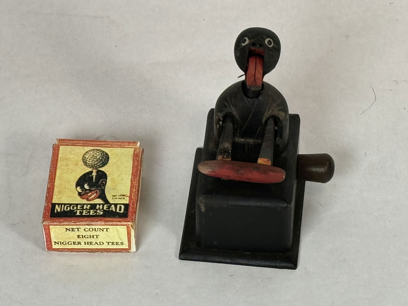 2 BLACK AMERICANA RACIST TOYS 4"TALL AND 2" X 1" (1 of 5)