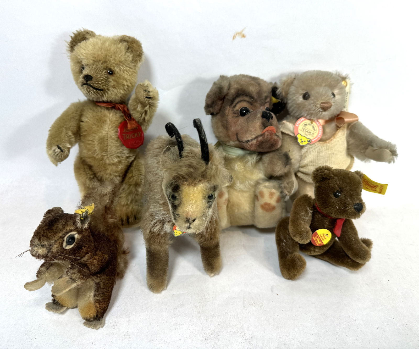 6 STEIFF ANIMALS 10_ SMALLER (1 of 3)