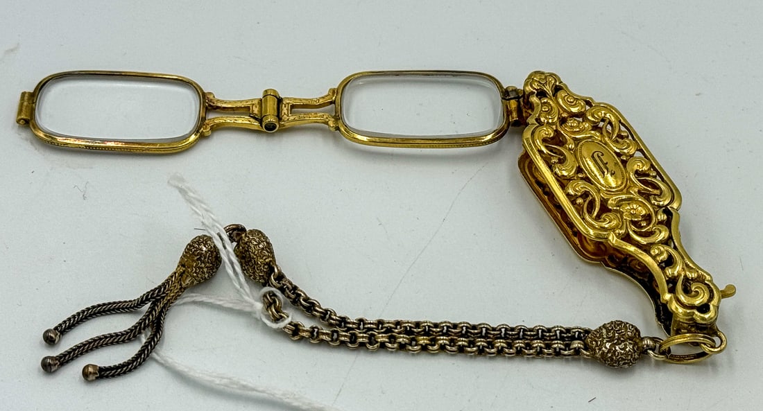A 10K GOLD FILLED  LORGNETTE, 20 GRAMS (1 of 6)