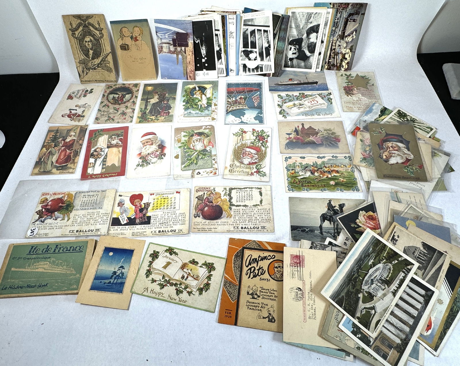 LARGE LOT 100+ POSTCARDS, INC. CHRISTMAS AND HOLIDAY (1 of 4)