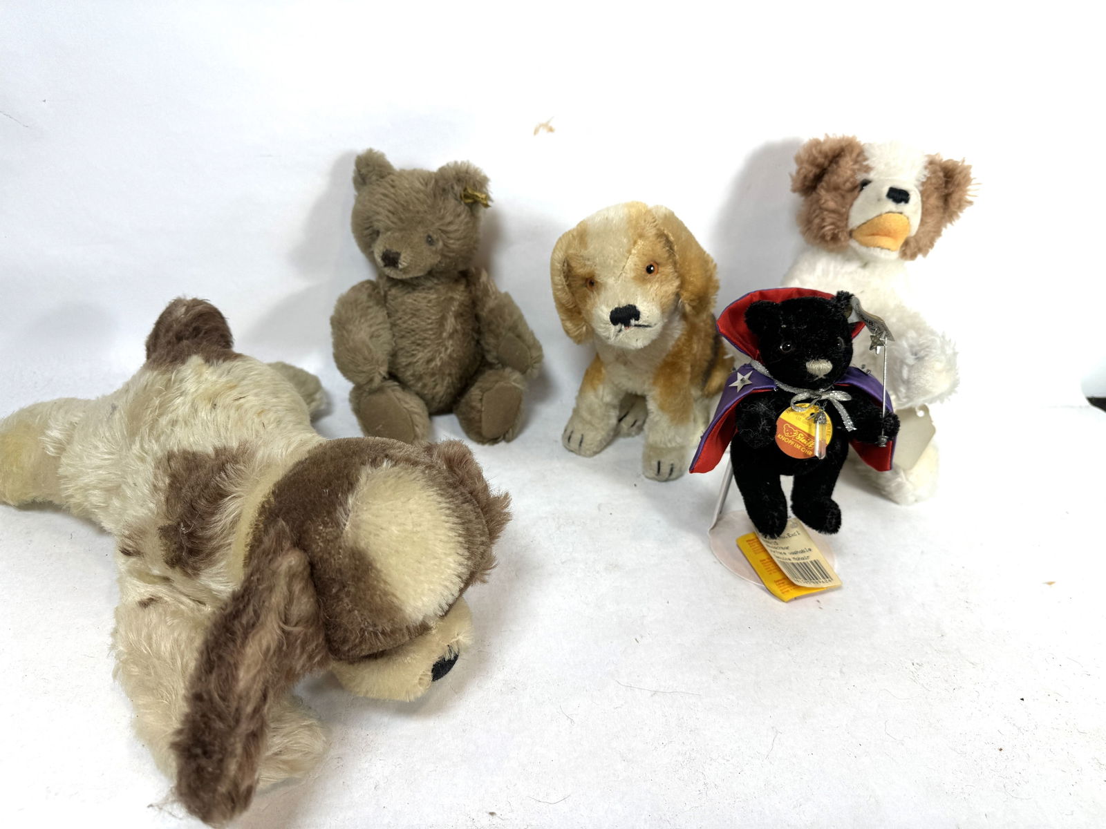 5 STEIFF ANIMALS 12" SMALLER: 5 STEIFF ANIMALS 12" SMALLER