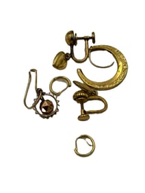 MISC. 14K GOLD EARRINGS, 4.81 GRAMS