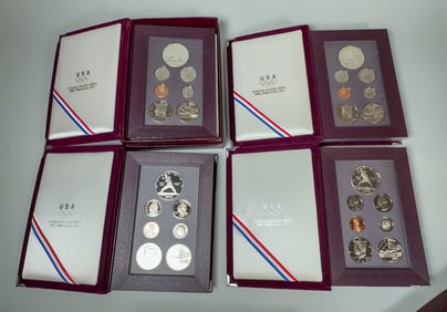 4 PRESTIGE US MINT COIN SETS