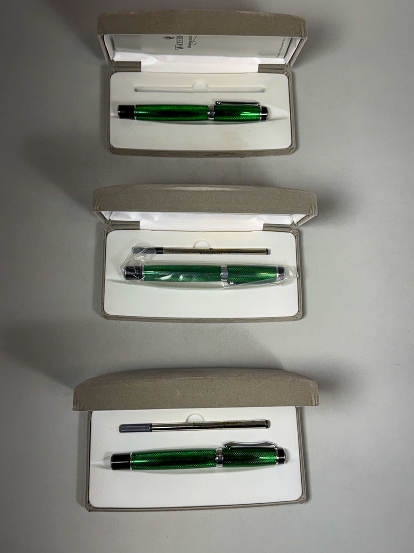 3 WATERFORD PENS IN ORIGINAL BOXES: 3 WATERFORD PENS IN ORIGINAL BOXES