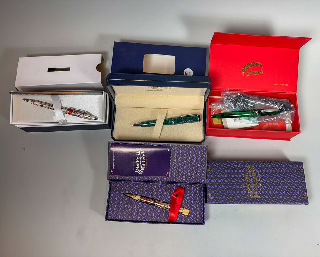 4 BOXED PENS, CROSS, CONKLIN, LEVENGER (1 of 4)