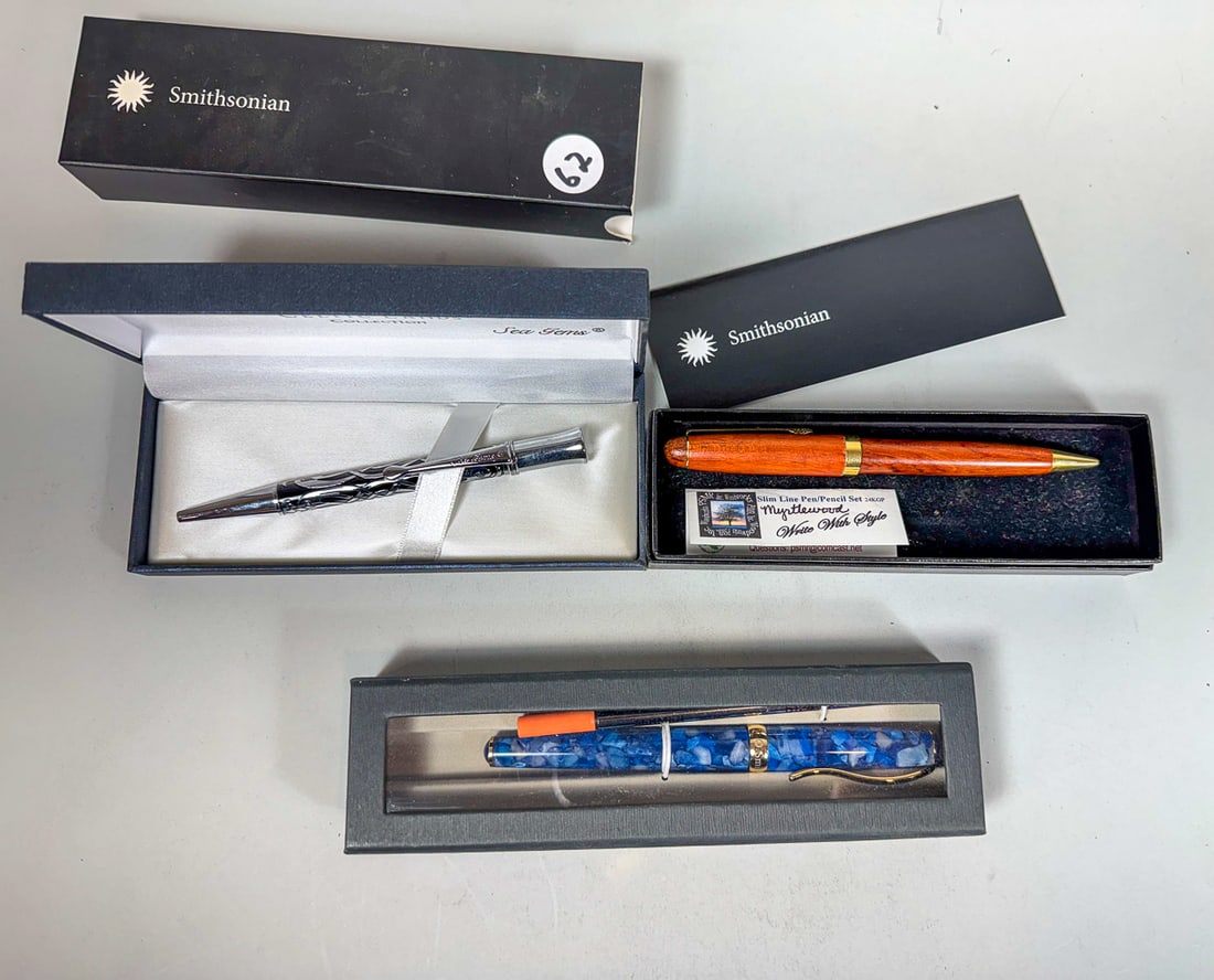 3 BOXED PENS: 3 BOXED PENS