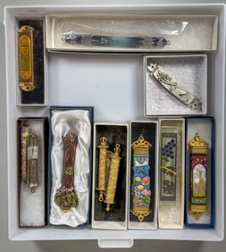 10 ARTISAN MEZUZAHS, 6.5" AND SMALLER