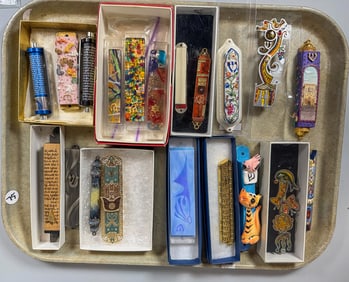 20 ARTISAN MEZUZAHS, 7" AND SMALLER