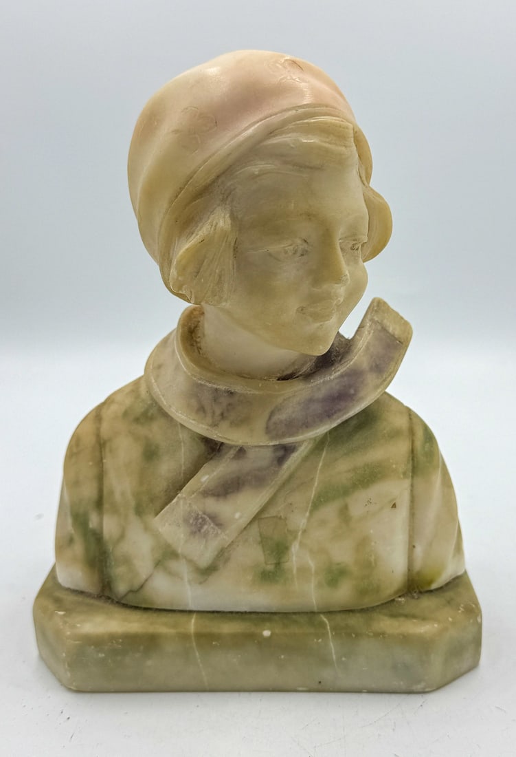 CONTINENTAL MARBLE BUST, 5" X 3" X 7" (1 of 3)