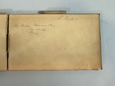 E. BAKER BRITISH 19TH CENTURY WATERCOLOR AND SKETCHBOOK, 5" X 7.75"