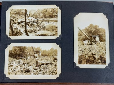PHOTO ALBUM OF CONSTRUCTION, 1930S AND 40S