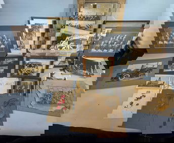 LARGE LOT OF VINTAGE PHOTOS AND FRAMES, ETC.