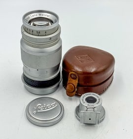 LEITZ 9MM F4 LEANS WITH LEITZ 9CM FINDER