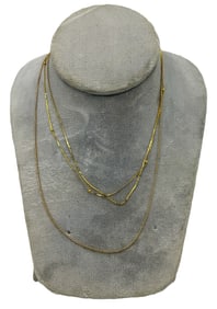 3 14K GOLD CHAINS, 3.72 GRAMS