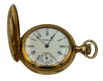14K GOLD WALTHAM LADIES POCKET WATCH