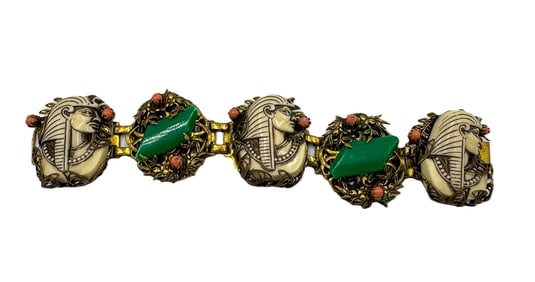 FANTASTIC SELRO SELINI VINTAGE EGYPTIAN REVIVAL BRACELET