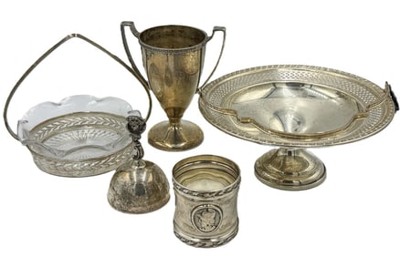 5 PIECES STERLING SILVER 14 TROY OUNCES