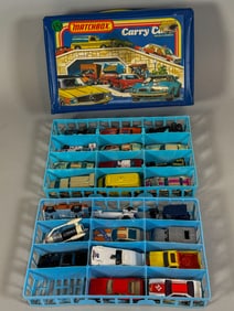 23 HOTWHEELS CARS IN A MATCHBOX CASE