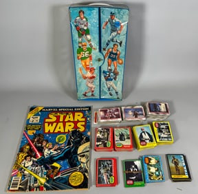 STAR WARS 1970S COLLECTOR CARDS AND COMIC BOOK
