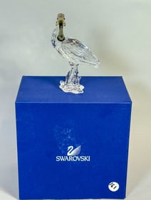 SWAROVSKI CRYSTAL "SPOONBILL" MIB, A9100NR000104. 5.5" TALL