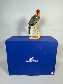 SWAROVSKI CRYSTAL "TOUCAN BLACK DIAMOND" MIB, A9600NR000042. 5" X 8"