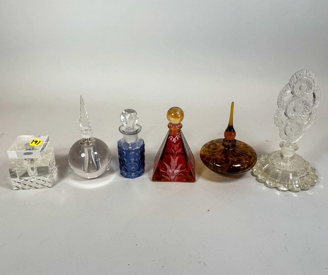 6 PERFUME BOTTLES, 8" AND SMALLER (1 of 9)